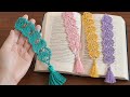 AMAZING💯✨Easy Crochet LACY Bookmark Tutorial 😍 Quick Crochet Bookmark Pattern 😍