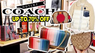  COACH BAGS OUTLET ** New Arrivals UP TO 70% OFF ** HANDBAGS OUTERWEAR PURSES SHOP WITH ME