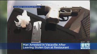 Man Arrested After Leaving Stolen Gun Behind In Vacaville Restaurant