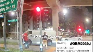 30sep2026 compassvale street #GBM2039J toyota hiace hit and run on traffic light