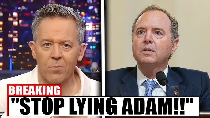 Adam Schiff Struggles to Respond After Greg Gutfeld Confronts Him on Live TV