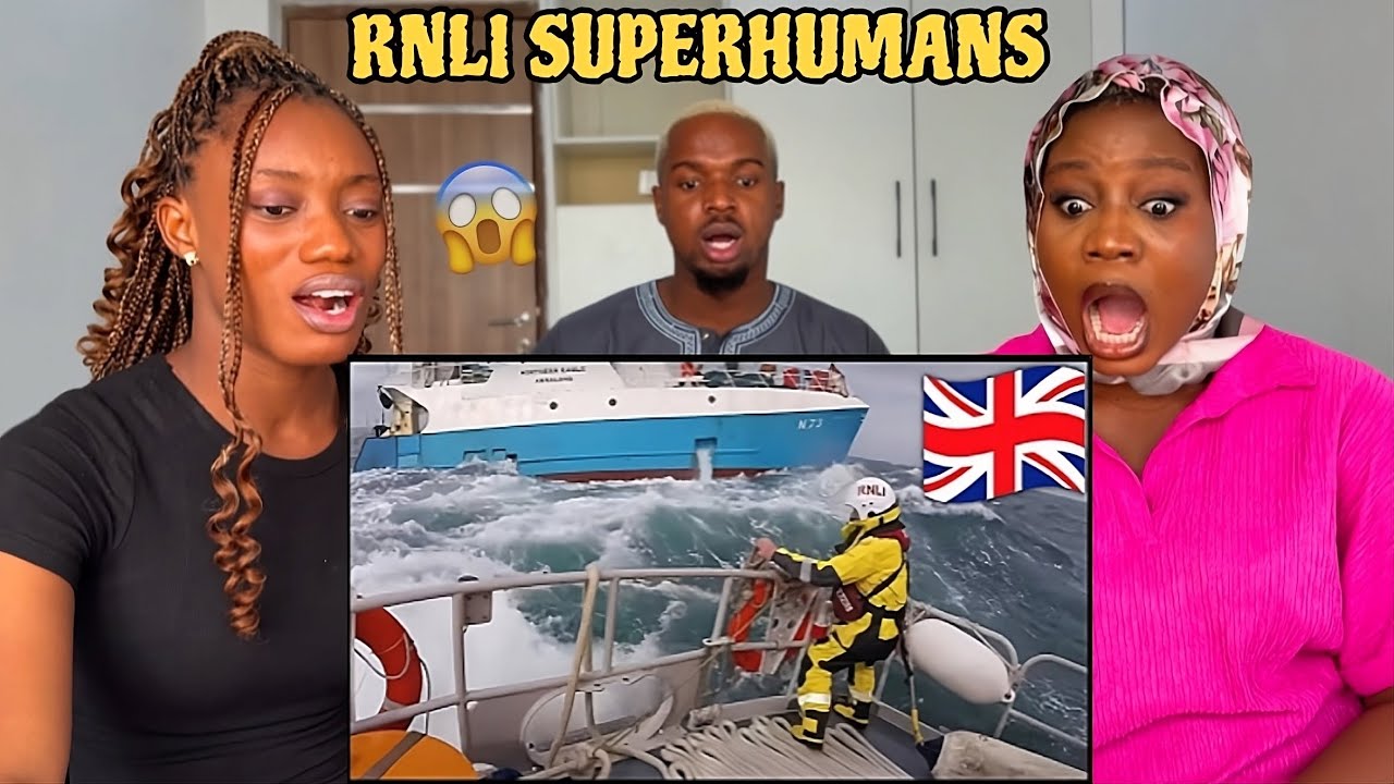 Foreigners REACTS To Roughest RNLI Lifeboat Rescues in Stormy Seas