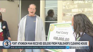 Fort Atkinson man receives $30K from Publishers Clearing House