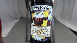 Flip For Beer With Upside Down Beer Reviews, Hoppin' Frog Brewery, Pentuple (2020)