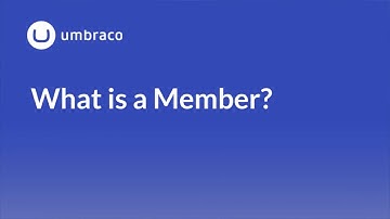 Members in Umbraco 8: What is a Member