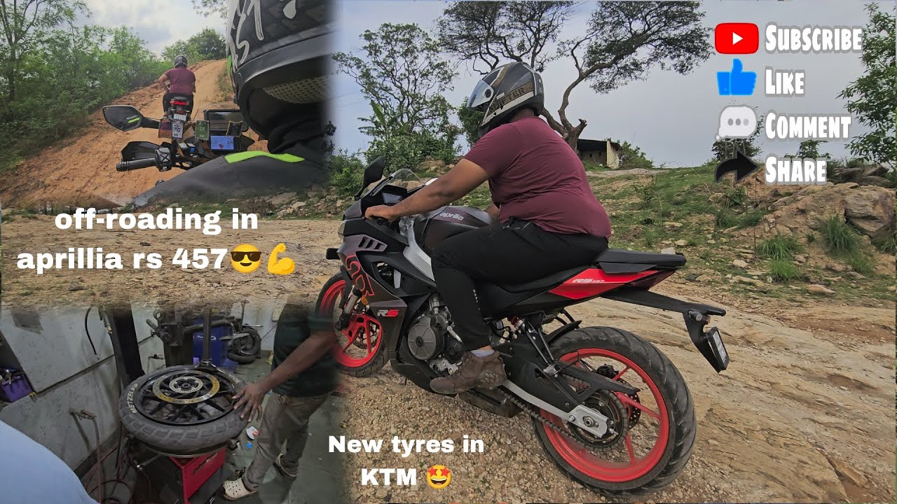 Off roading with Aprilia RS 457 | VLog 4 @Mystic_Racer #aprilia # ...