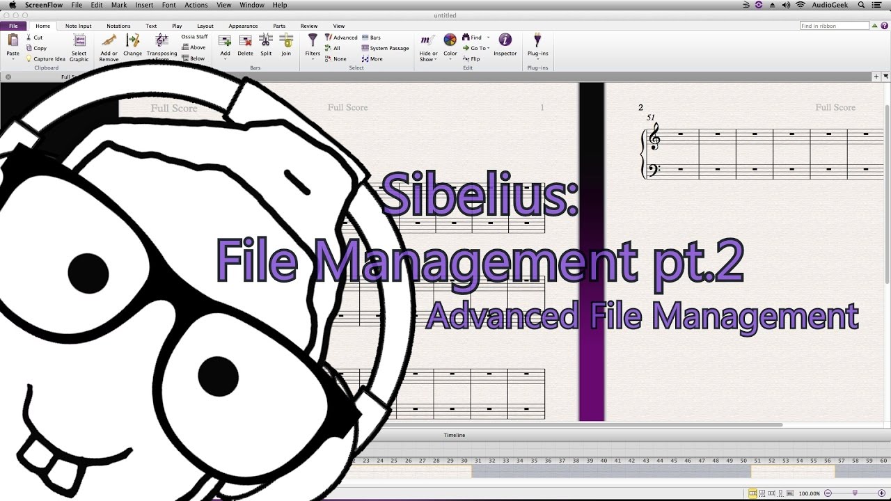 Sibelius File Management pt2 Advanced File Management - YouTube