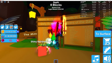 I got on the leaderboard in mining simulator!
