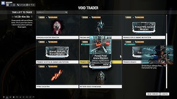 Warframe Void Trader 7/1/2016