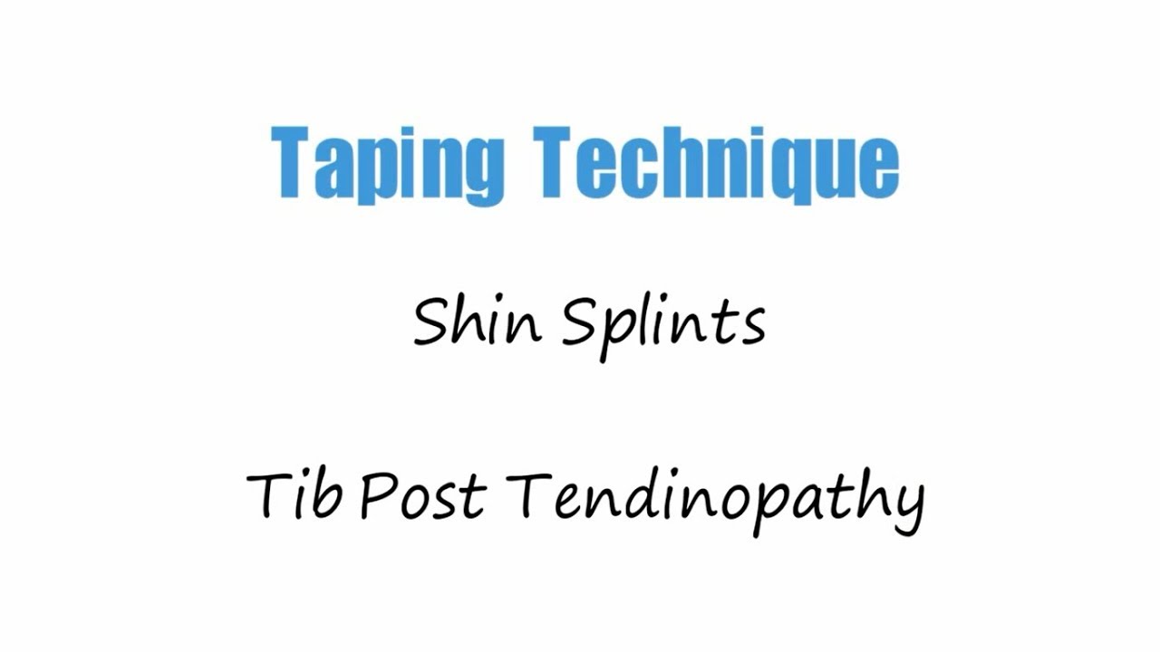 Medial Tibial Stress Syndrome Taping