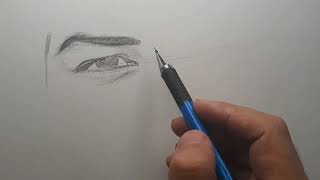 رسم العين خطوة خطوة   Draw an eye step by step