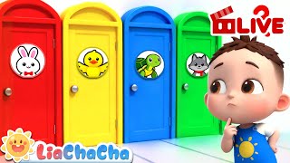 Download Lagu 🔴Who's at the Door? | Learn Animals for Babies | Nursery Rhyme \u0026 Kids Songs | LiaChaCha MP3