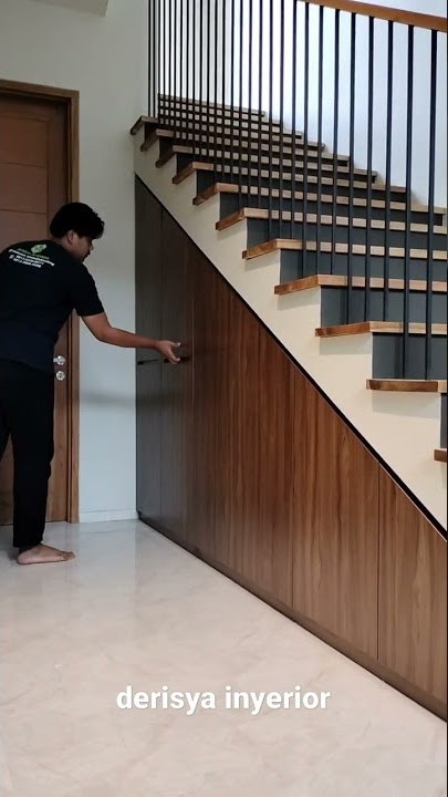 Lemari bawah tangga minimalis