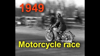 1949 old Motorcycle RACE in Finland Päijänteen ympäriajo