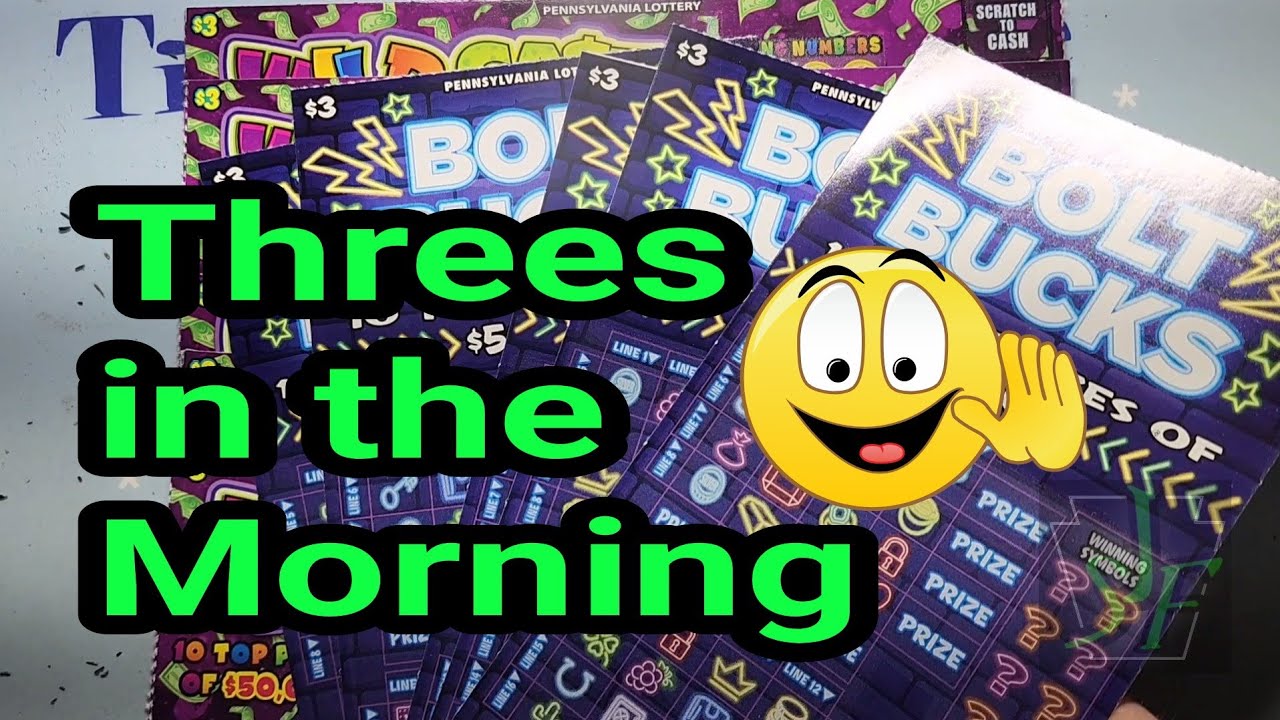 Threes in the Morning.  Bolt Bucks & Multipliers.
