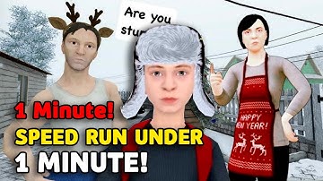 🏃‍♂️ SchoolBoy Runaway Speedrun in 1 Minute! ⏱️ | Easy Mode Glitchless 🚀🔥