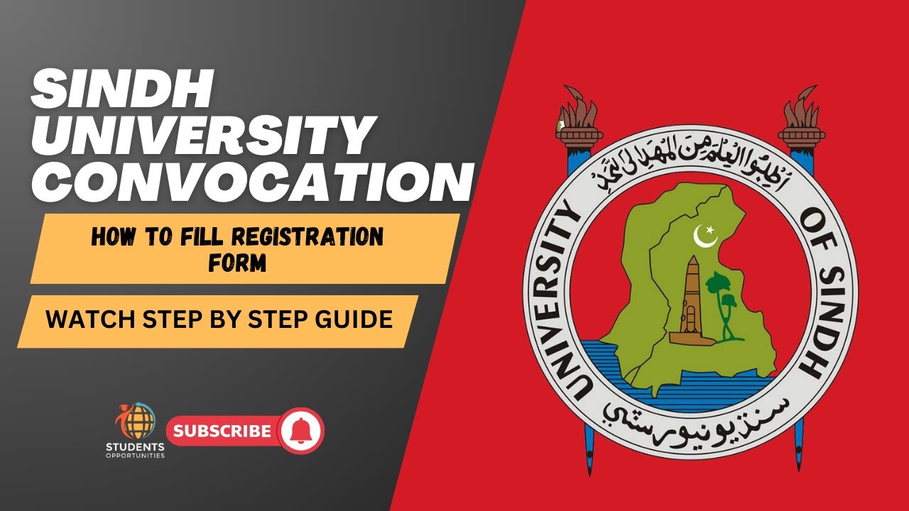 University of SIndh Convocation | How to Fill Registration Form | Convocation 2025