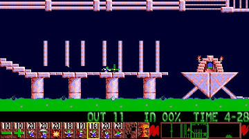 Lemmings (Commodore AMIGA) Fun - Level 20 - We are now at LEMCON ONE