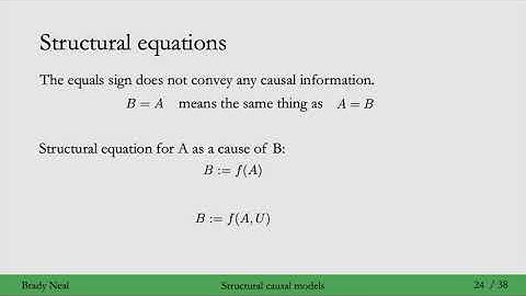4.7 - Structural Causal Models SCMs