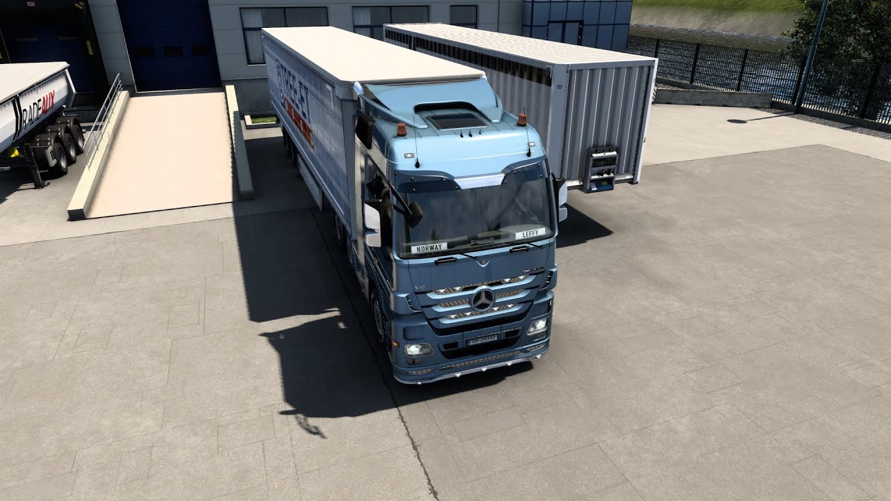 ETS2 - MB Actros 598HP - Banska Bystrica to Krakow - Pallets delivery