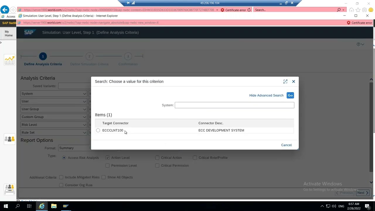 Sap GRC  - ARA Component