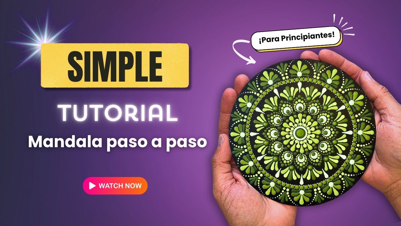 TUTORIAL SIMPLE DE MANDALA PASO A PASO