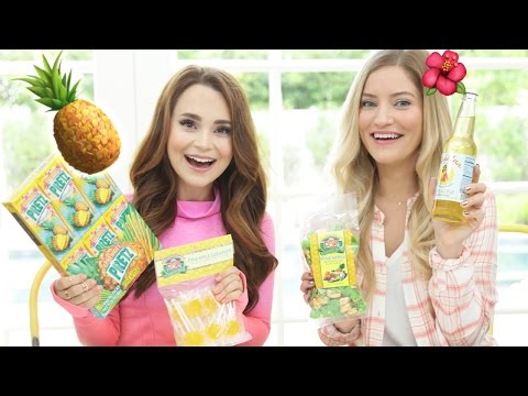 TRYING FUN PINEAPPLE TREATS w/ iJustine!