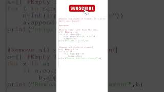 Remove all duplicate element in python #python #program #pythoncode #pandas #olvel #olevelpython