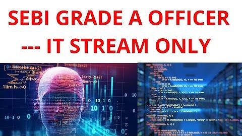 SEBI GRADE A IT OFFICER - BASIC PART (PHASE 1 AND 2 PHASE) | #SEBI #ITSTREAM #SEBIGRADEAITOFFICER