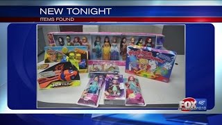 Larceny Suspect Found with Bag of Toys
