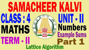 Samacheer Kalvi Class 4 Term II - Unit II - Numbers - Part - 1 | New Syllabus | All Pass TV