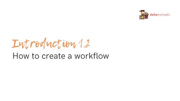 Intro 1.2 How to create a Hop workflow