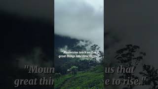 every great achievement starts small, grows slowly, and rises high.#Motivation #Nature #patience