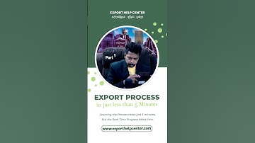 Export Business Explained in less than 5 Minutes - Part 1 by Export Help Center, Madurai