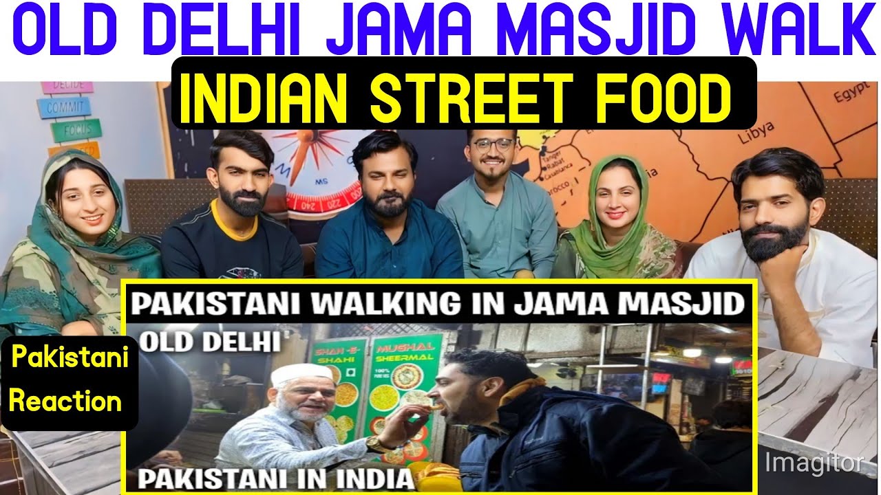 Reaction On OLD DELHI JAMA MASJID WALK | PAKISTANI REACTION | 
