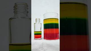 sugar density rainbow experiment #science #shots