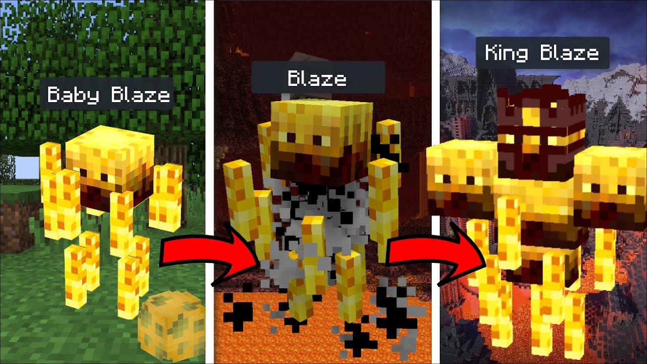 Dangerous Life As A Blaze In Minecraft Destroy The Village With Mark The Friendly Zombie Youtube