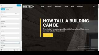 How to setup the header setting using Beetech Theme