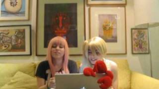 ✰SupaEntrevista✰ Gravi Megurine & Dara Akita
¡Wola! Sí, lo sé, ¡¿Los bloopers?! ¡Gente, estuvimos muy ocupados! XD, andamos grabando como locos y la verdad poco es el tiempo que le dedico a la computadora T.T...
De hecho, la entrevista, Gravi y Dara la grabaron mientras estabamos en un video jajaja. Luego lo verá. ¡Quedó hermosoo! XD, ni editado esta, joJOjo
Como sea, esta entrevista fue hecha por HAKU y MIYUKI, fans que quisieron saber un poco más sobre nuestras queridas Luka y Akita.
Está muy bonita y verán de repe a colados como nosotros jajajaa XD.
¡Ojalá les guste y quieran saber más sobre nuestras Vocaloids! ;D. ✰SupaEntrevista✰ Gravi Megurine & Dara Akita