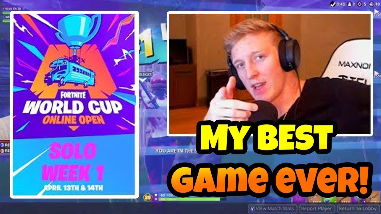 Tfue plays his *BEST* game ever and wins the worldcup qualifiers