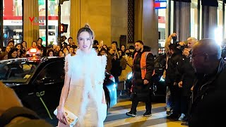 Celebrity Arrivals at the Balmain Fall-Winter 2024 Runway Show | Paris Fashion Week | VRAI Magazine
