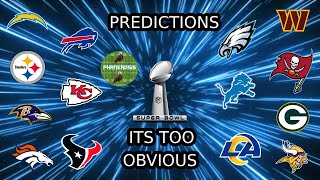 THE NFL SCRIPT MIGHT BE REAL.... 2024 NFL Playoff Predictions