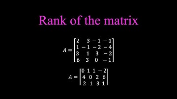 Rank of the matrix | Compulsory problem for your exam | B.Sc | BE