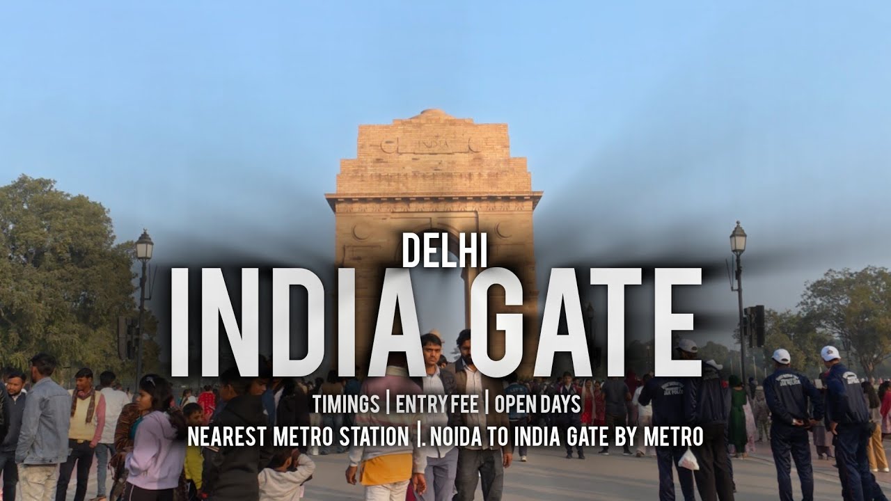India Gate | India Gate Delhi from Noida by Metro | Kartavya Path | Best Place to Visit in Delhi