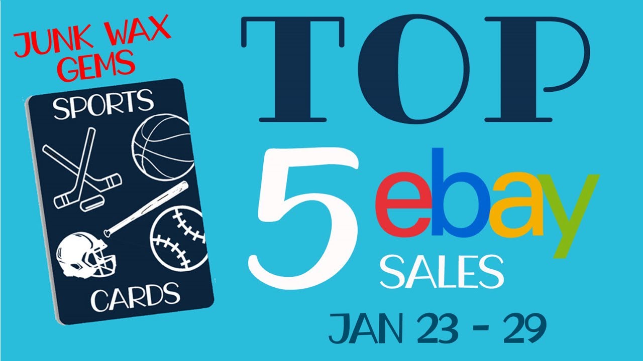 TOP Junk Wax SPORTS CARDS WEEKLY SALES Baseball, Basketball, Football & Hockey Jan 29, Ep 10