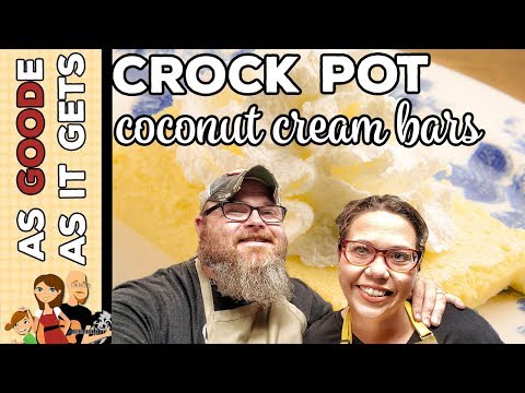 Crock Pot Coconut Cream Bars (Low Carb Option)