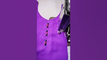 Potli button neck design sewing beginners tips and tricks  || #viral #shortsfeeds #shorts