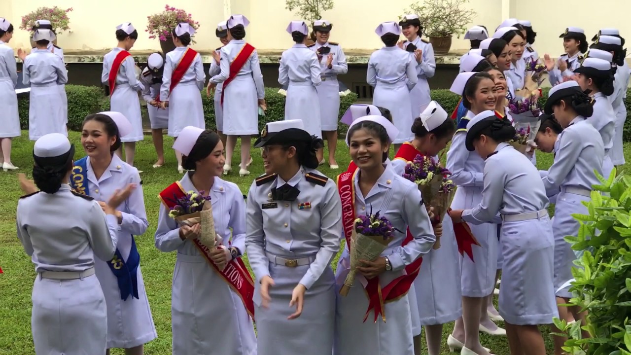 พิธีสำเร็จการศึกษาหลักสูตรพยาบาลศาสตรบัณฑิต วิทยาลัยพยาบาลกองทัพเรือ