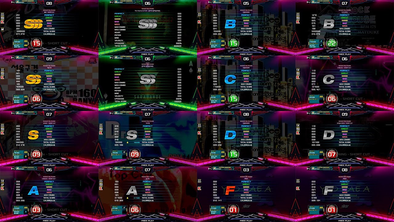 PUMP IT UP XX SSS~F Stage Pass & Stage Break Off Result Grade Sound