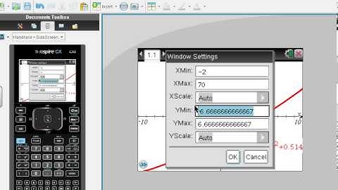 TI Nspire graph functions, create table rev